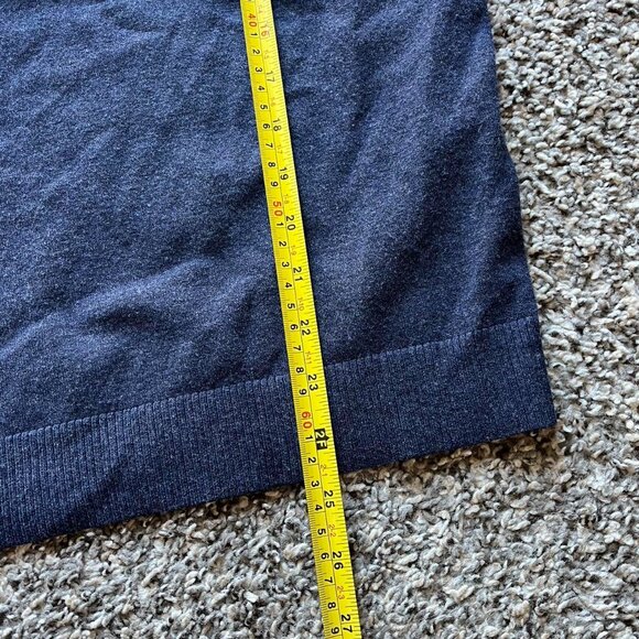 INC International Blouse Womens XL Navy Blue Pearl Embellished Long Sleeve Shirt - Picture 7 of 7